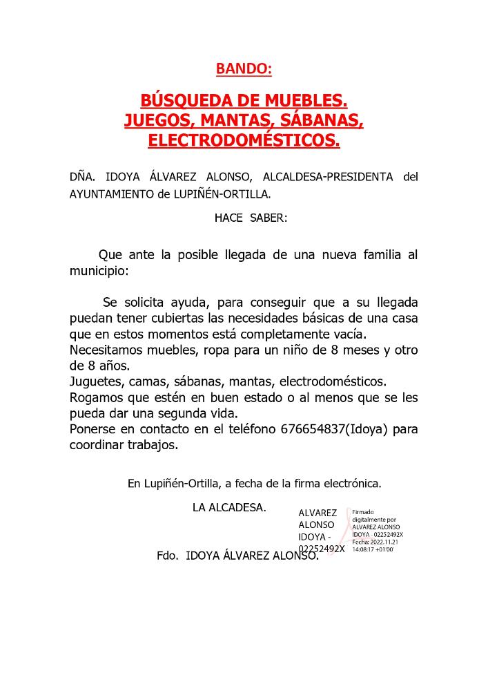 Imagen Búsqueda de muebles, juegos, mantas, sábanas, electrodomésticos.