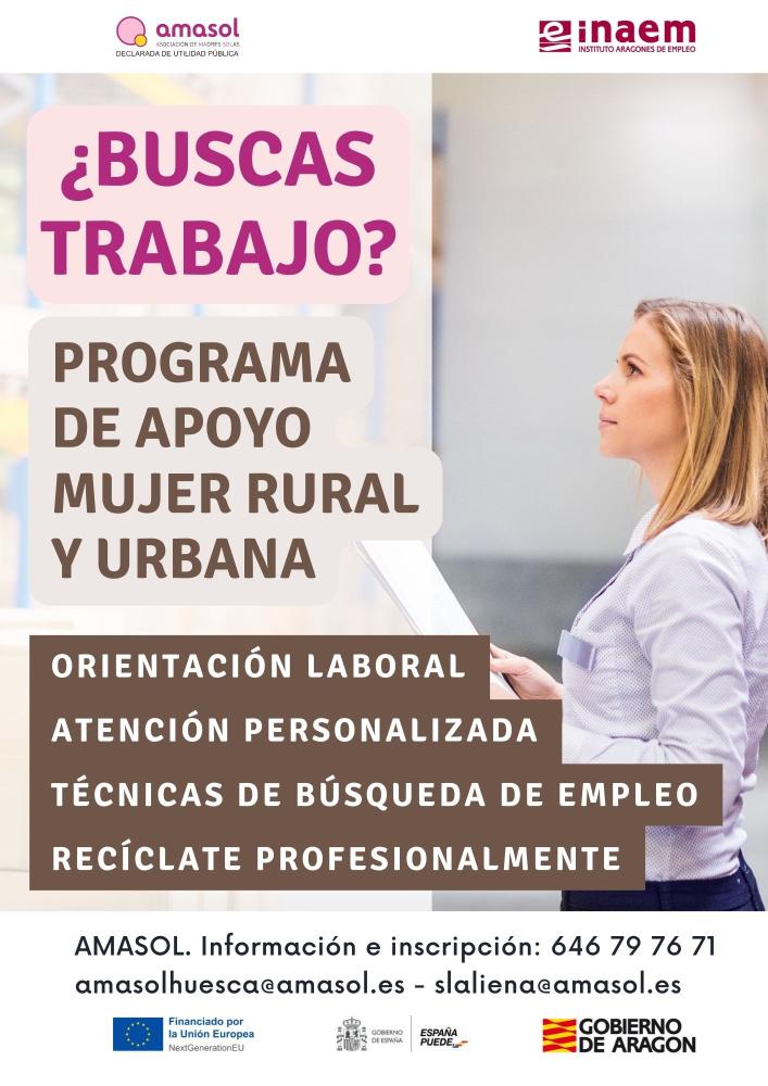 Imagen ¿Buscas trabajo? Programa de apoyo a la mujer rural y urbana