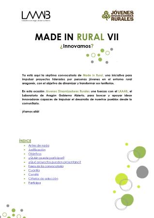Imagen Made in rural VII ¿Innovamos?