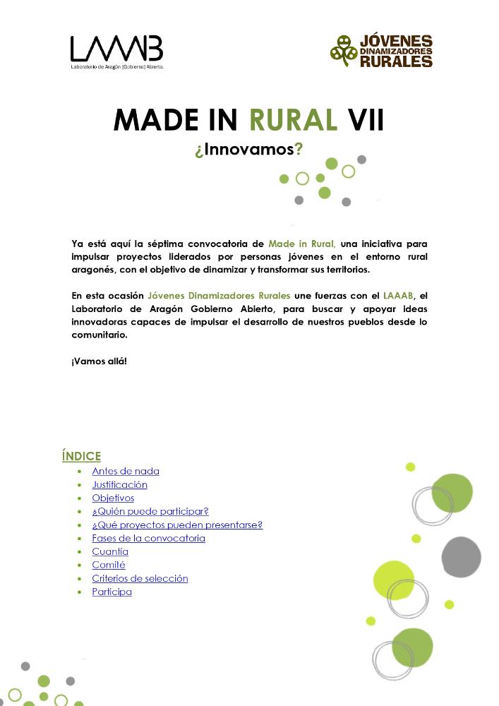 Imagen Made in rural VII ¿Innovamos?