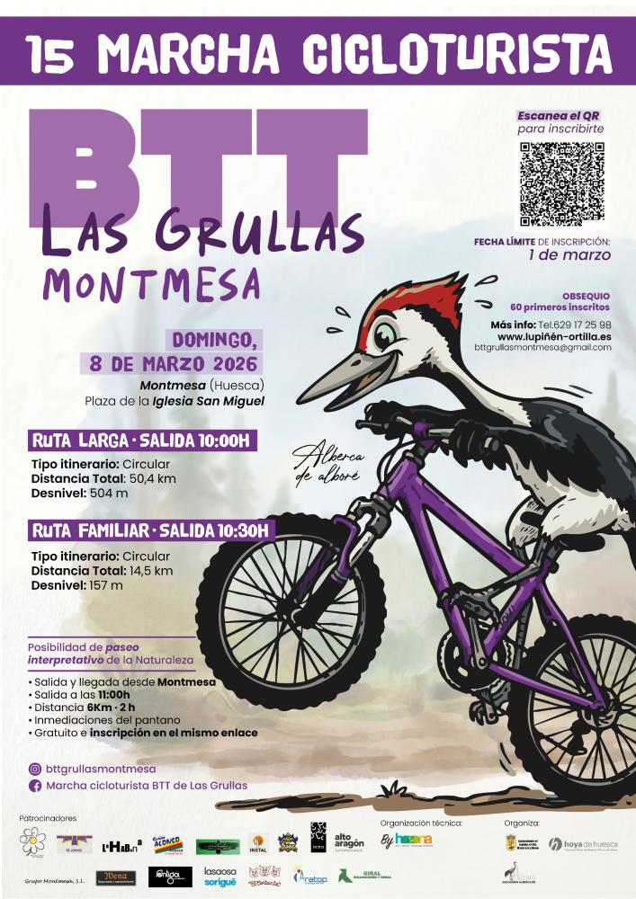 Imagen 15 MARCHA CICLOTURISTA BTT LAS GRULLAS MONTMESA 2026. DOMINGO 8 DE MARZO 2026