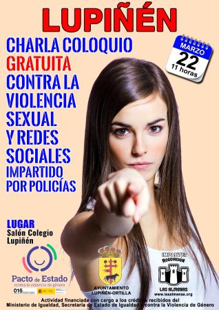 CHARLA COLOQUIO CONTRA LA VIOLENCIA DE GÉNERO EN LUPIÑÉN EL DOMINGO 22...
