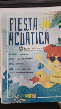 Fiesta acuática en Montmesa: El sábado 25 de julio de 17.00h a 20.00h