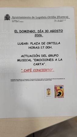 Actuación café concierto " Emociones a la Carta " el 30 de...