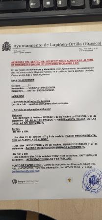 APERTURA DEL CENTRO DE INTERPRETACION ALBERCA DE ALBORÉ DE MONTMESA...